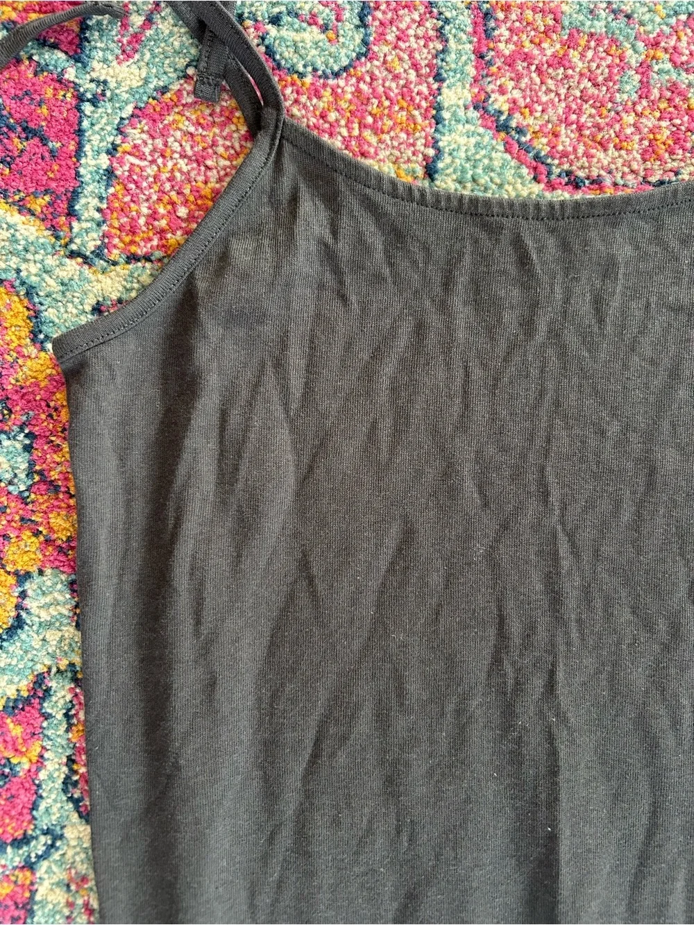 Marine Layer | Women’s Charcoal Grey Farrah Tie Strap Midi Tank Slip Dress Sz S